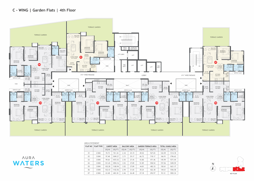 Aura Water Floor Plan